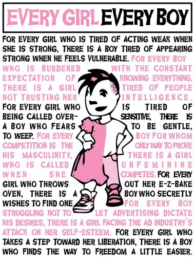 Gender roles aren't what they once were. In 2015, gender equity doesn't just mean women should make as much as men, but that feminine attributes shouldn't be viewed as weak and - yes, God forbid - a little boy can wear a pink dress and still be tough as nails!